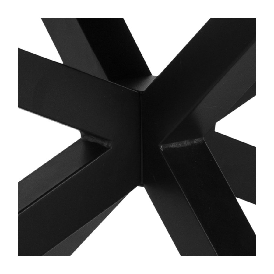 ACT NORDIC Heaven rechteckiger Couchtisch - Fairbanks schwarzes Glas/Keramik und schwarzes Metall (130x70) 