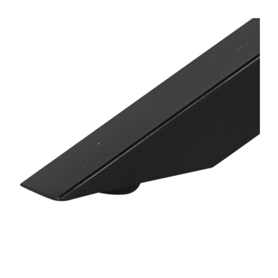 ACT NORDIC Heaven rechteckiger Couchtisch - Fairbanks schwarzes Glas/Keramik und schwarzes Metall (130x70) 