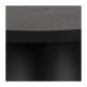 ACT NORDIC Soli rund sofabord -  Fairbanks sort glas/keramik og sort metal (85,7) 