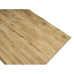 Atlantic spisebord, m. udtrk - natur/sort 90x200