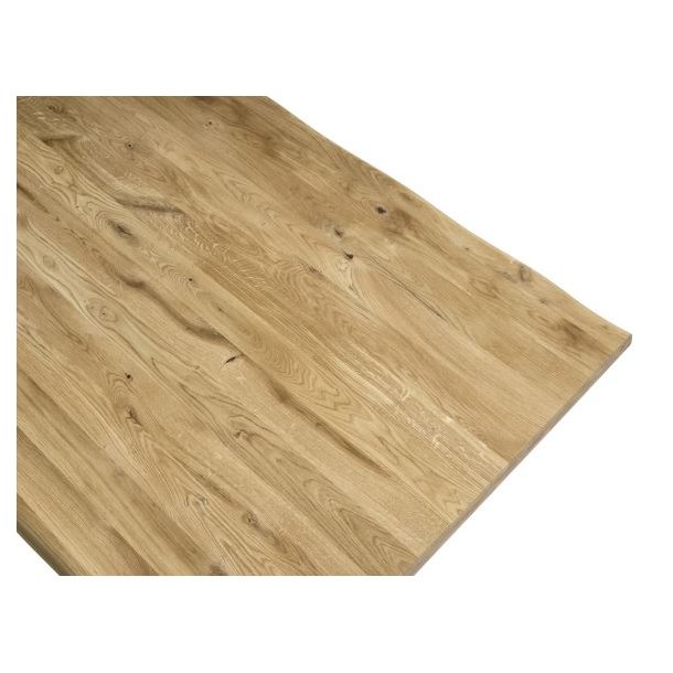 Atlantic spisebord, m. udtrk - natur/sort 90x200