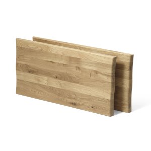 Atlantic tillgsplade med blget kant 40 mm, rektangulr - natur egetr (95x50) (st af 2)