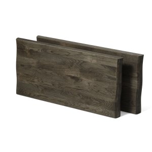 Atlantic tillgsplade med blget kant 60 mm, rektangulr - rgfarvet egetr (100x50) (st af 2)