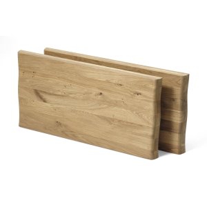 Atlantic tillgsplade med blget kant 60 mm, rektangulr - natur egetr (100x50) (st af 2)