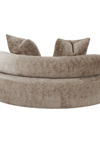 HOUSE NORDIC Daybed med 2 puter i chenille, rund, naturlig, HN1251