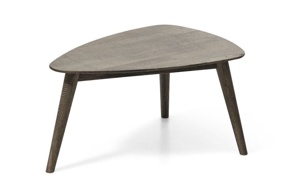 Bali Couchtisch S, dreieckig – geräucherte Eiche (70x50)