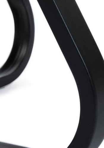 Cesura Couchtisch, rund – Melamin aus natürlicher Eiche und schwarzes Metall (80)