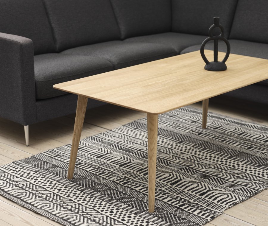 Fiji salongbord XL, rektangulrt - naturlig eik (130x70)