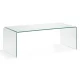 KAVE HOME rektangulrt Burano salongbord - klart glass (110x50)