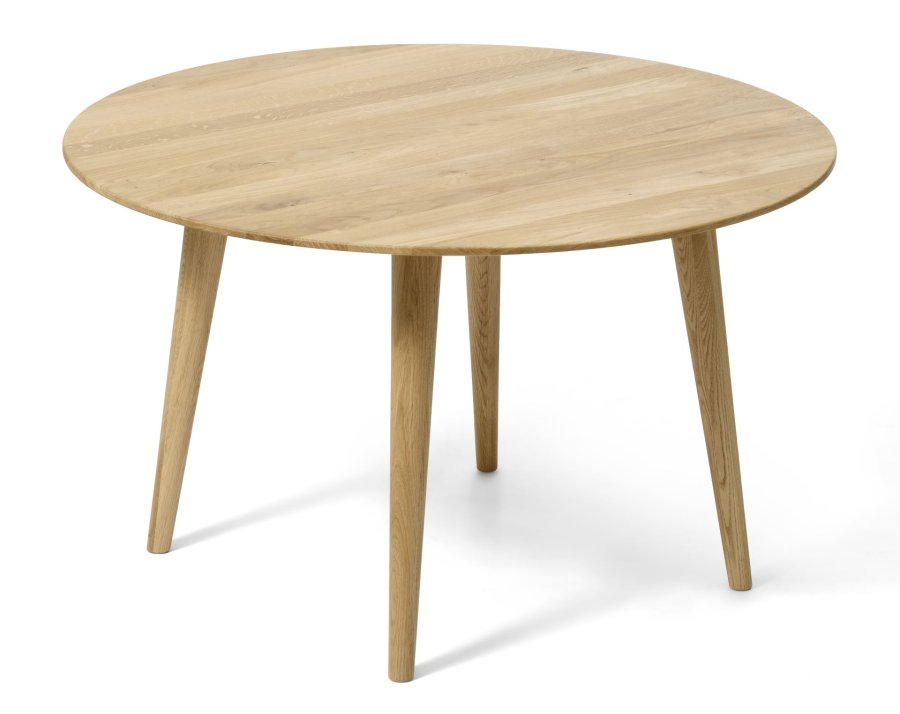 Java salongbord, rundt - naturlig eik (85)