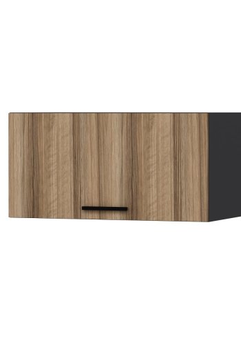 FUNZI LIVING Dore veggskap 90,m. 1 dr - naturlig og antrasittgr melamin