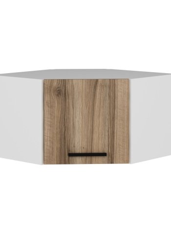 FUNZI LIVING Dore hjrneskap, m. 1 dr - naturlig og hvit melamin