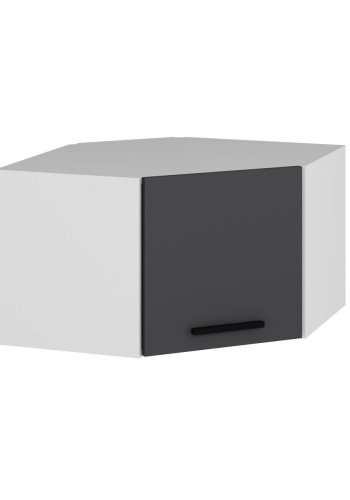 FUNZI LIVING Kales hjrneskap, m. 1 dr - hvit og antrasittgr melamin