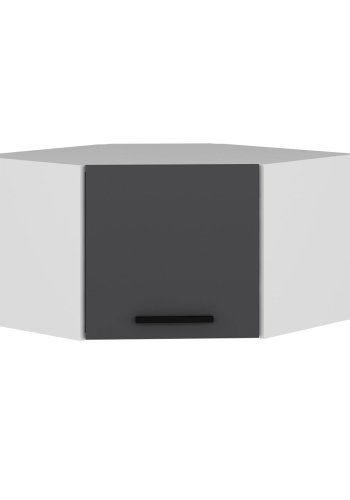 FUNZI LIVING Kales hjrneskap, m. 1 dr - hvit og antrasittgr melamin