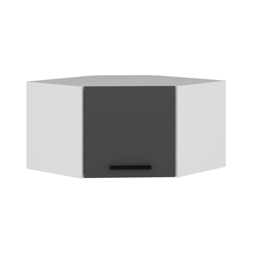FUNZI LIVING Kales hjrneskap, m. 1 dr - hvit og antrasittgr melamin