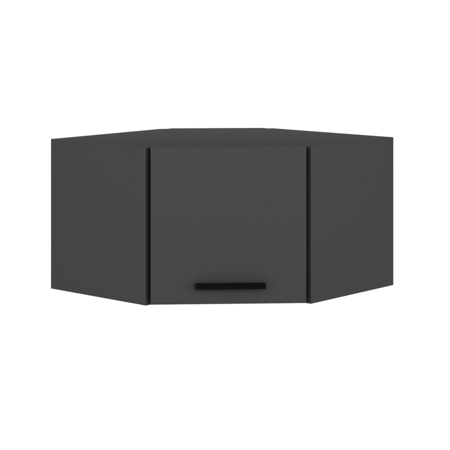 FUNZI LIVING Dore hjrneskap, m. 1 dr - antrasittgr melamin