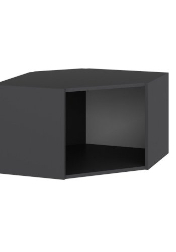 FUNZI LIVING Dore hjrneskap, m. 1 dr - antrasittgr melamin