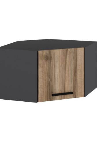 FUNZI LIVING Dore hjrneskap, m. 1 dr - naturlig og antrasittgr melamin