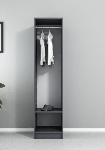 FUNZI LIVING 210 - antrasitt Garderobeskap