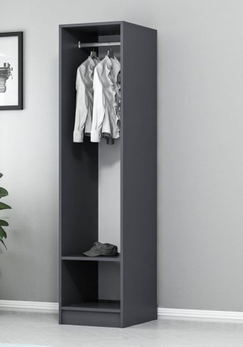 FUNZI LIVING 210 - antrasitt Garderobeskap