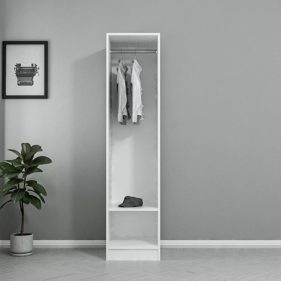 FUNZI LIVING 190 - Hvit garderobe
