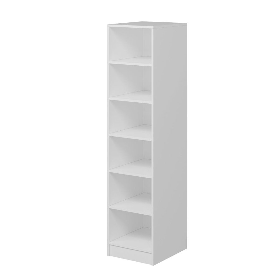 FUNZI LIVING Rafl? 190 - Hvit garderobe