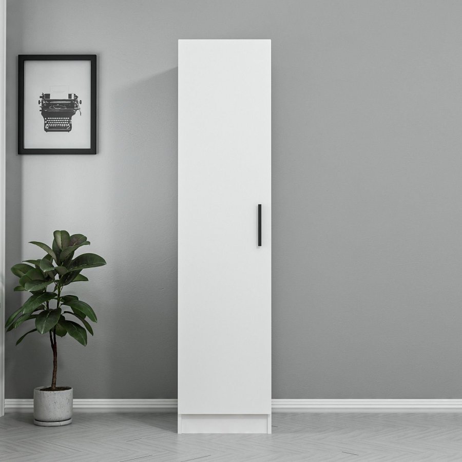 FUNZI LIVING Rafl? 210 - Hvit garderobe