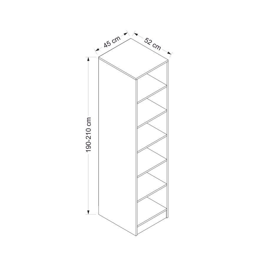FUNZI LIVING Rafl? 190 - Dore Garderobe