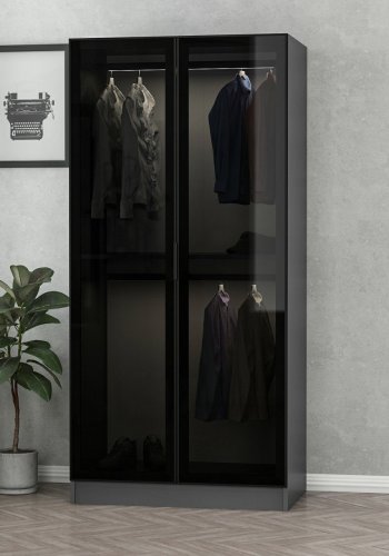 FUNZI LIVING Kalesglas antrasitt - 190 Garderobe