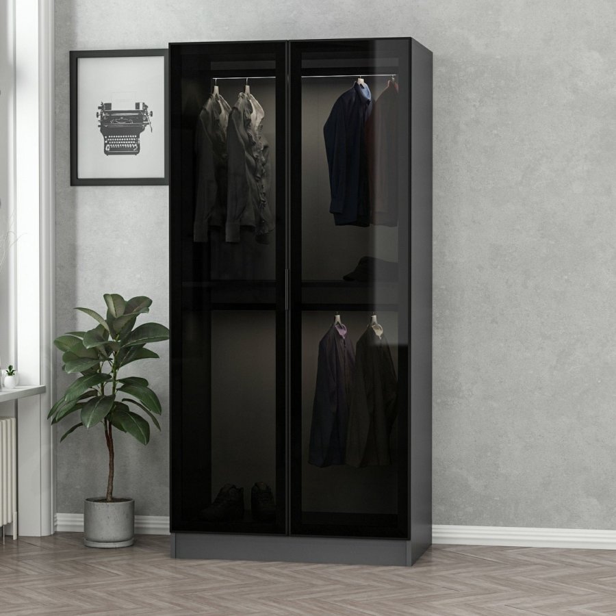 FUNZI LIVING Kalesglas antrasitt - 190 Garderobe