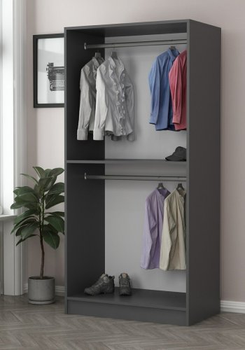 FUNZI LIVING Kalesglas antrasitt - 190 Garderobe