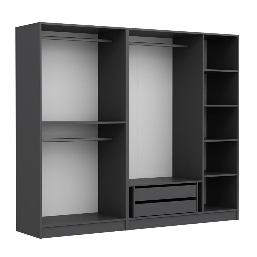 FUNZI LIVING 210 - antrasitt - v2 Garderobe