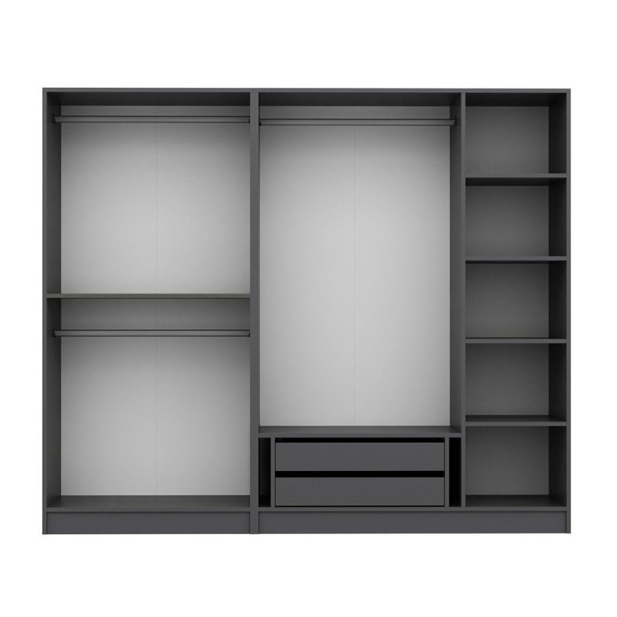 FUNZI LIVING 210 - antrasitt - v2 Garderobe
