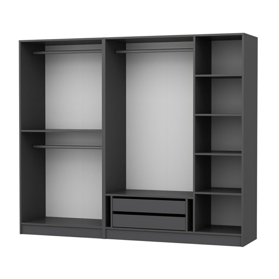 FUNZI LIVING 210 - antrasitt - v2 Garderobe