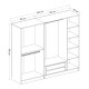 FUNZI LIVING 210 - antrasitt - v2 Garderobe