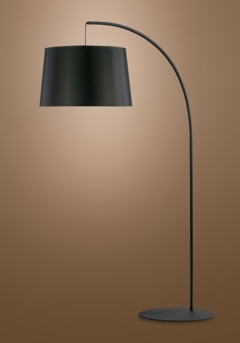  TK Hang gulvlampe - svart stoff og metall