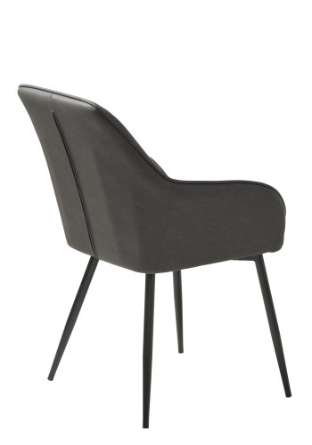 Nolan lenestol, stripete, mrkegr pu