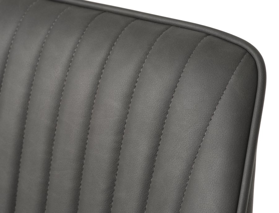 Nolan lenestol, stripete, mrkegr pu