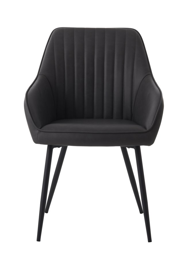 Nolan lenestol, stripete, mrkegr pu