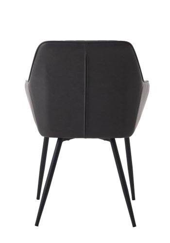 Nolan lenestol, stripete, mrkegr pu