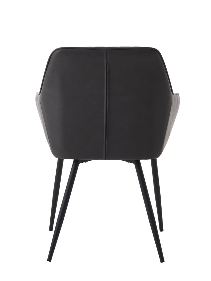 Nolan lenestol, stripete, mrkegr pu