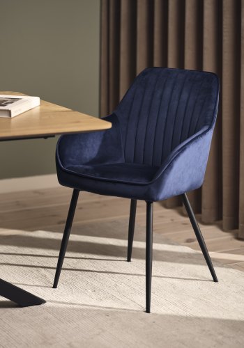 Nolan lenestol, stripete, bl flyel