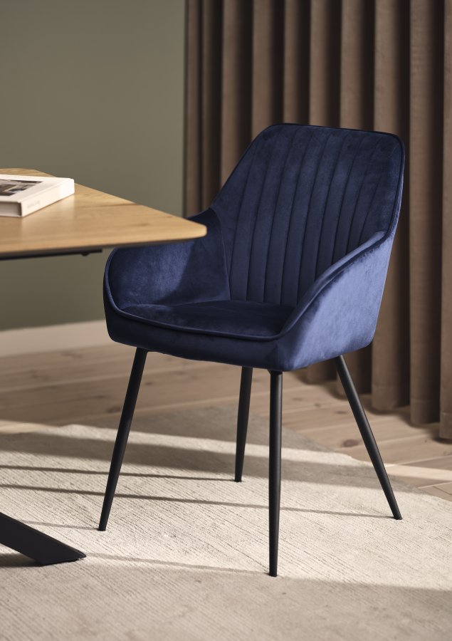 Nolan lenestol, stripete, bl flyel