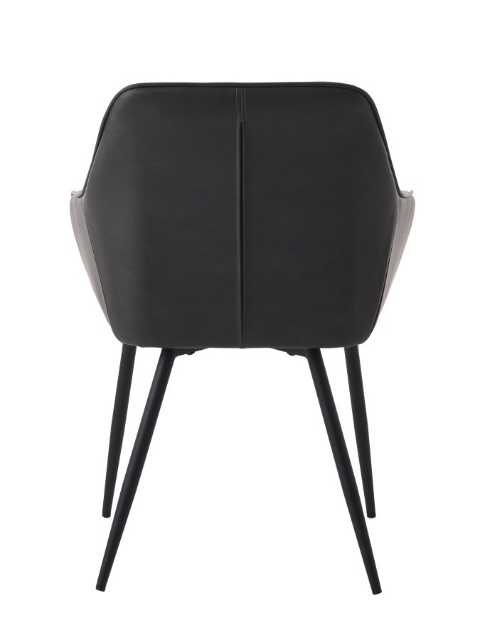 Nolan lenestol, firkantet, mrkegr pu