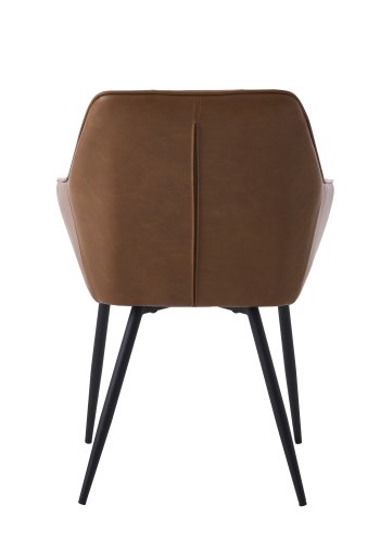 Nolan lenestol, firkantet, konjakkfarget pu