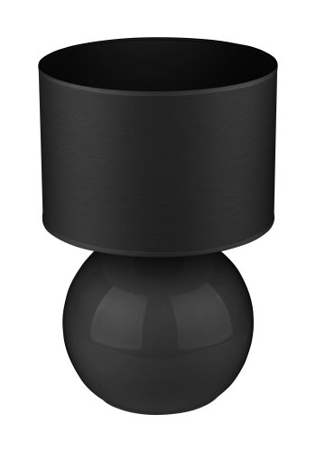 TK Palla bordlampe - sort stof og sort glas