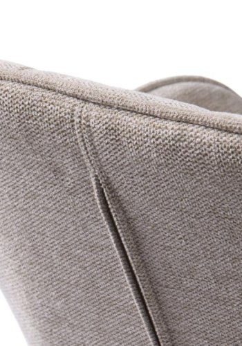 Nolan barstol, firkantet, m. rygg, armlen og fotsttte - ekte polyester og sort metall