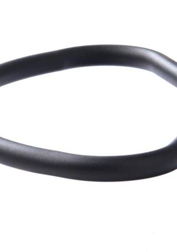 Nolan barstol, firkantet, m. rygg, armlen og fotsttte - ekte polyester og sort metall