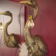 KARE DESIGN Animal Heron vglampe - guld polyresin og aluminium