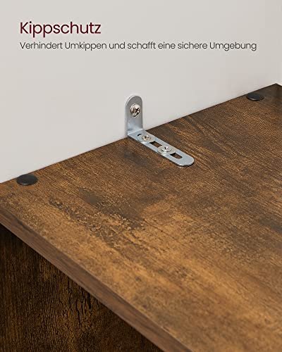 VASAGLE 10-kube reol, rumdeler - brun spnplade